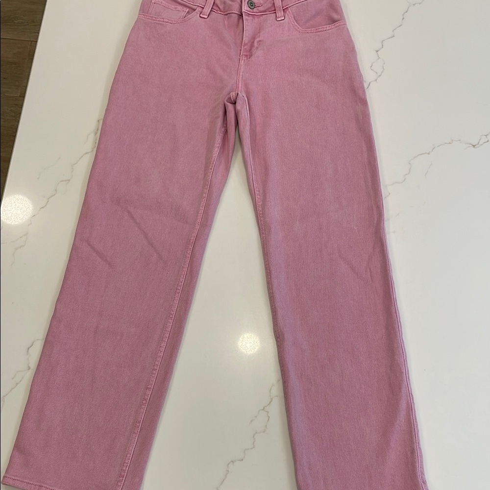 Hollister Women's Straight Leg Pink Jeans